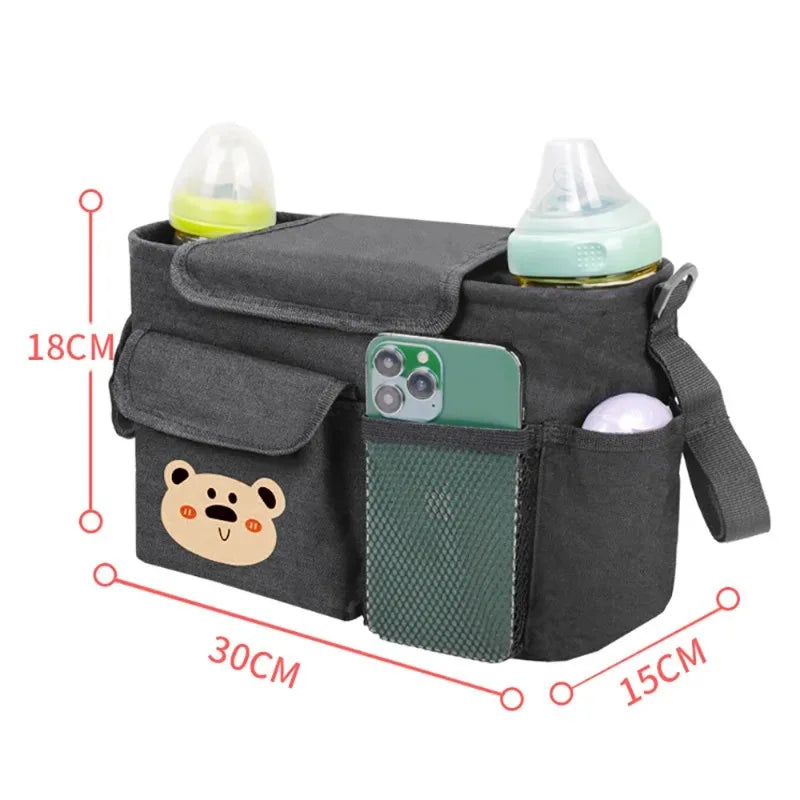 Baby Portable Pushchair Hanging Bag Travel Good Partner Large Capacity Reasonable Storage Belt Can Be Worn Or Hung