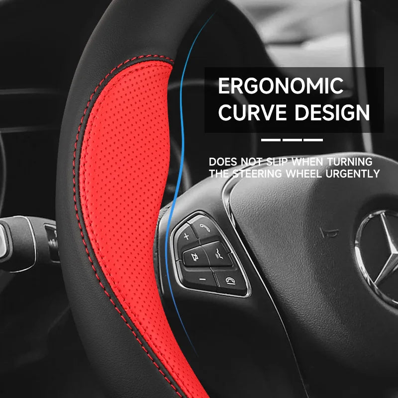 Car Steering Wheel Cover For Ebro S400 S700 S800 S900 2025 2026 2027 Leather Protector Anti Slip Wear-resistant Auto Accessories