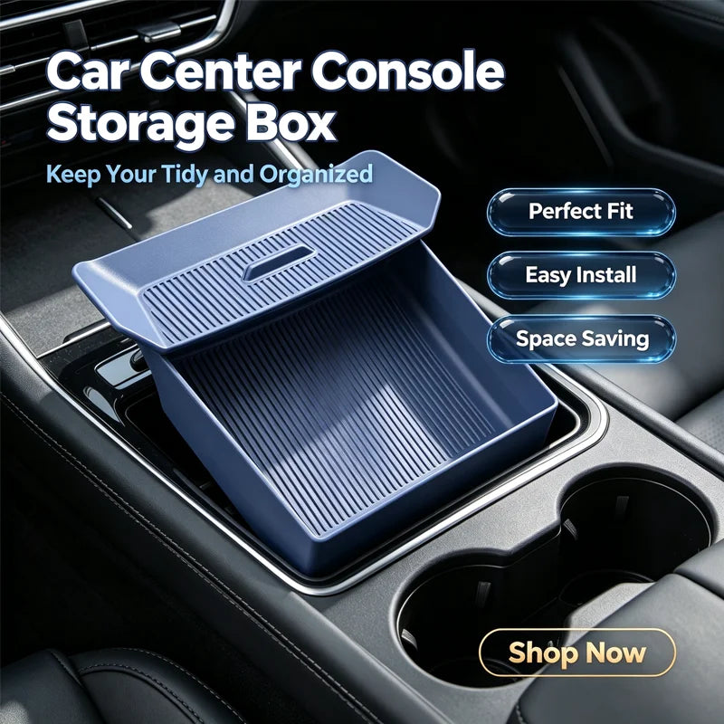 For Toyota RAV4 2026 Center Console Drawer Storage Box, Drop-in Tray Organizer, Eco-Friendly Interior Accessory car accessories
