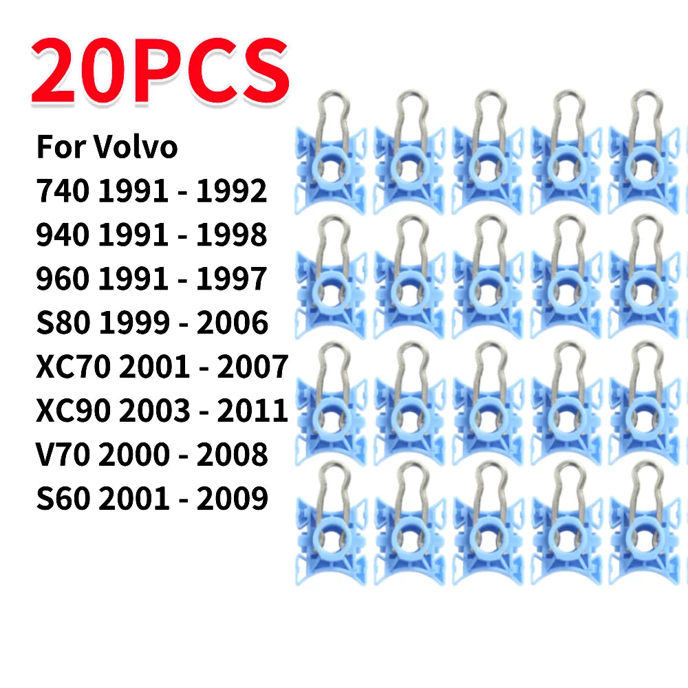 4-20PCS Plastic Window Regulator Guide Slider Clips Sliding Blocks for Volvo 740 940 960 S80 XC70 XC90 V70 S60 Car Accessories