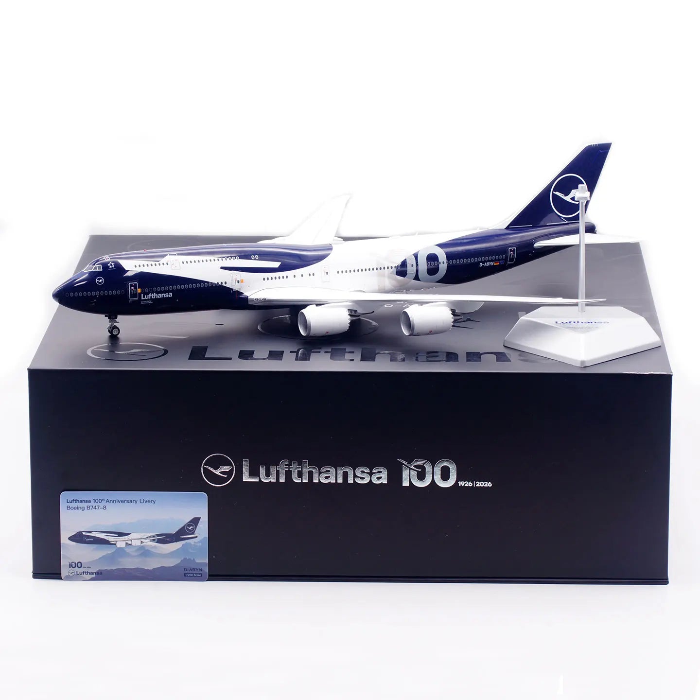 L2355 Alloy Collectible Plane Gift SQ Wings 1:200 Lufthansa "StarAlliance" Boeing B747-8 Diecast Aircraft Jet Model D-ABYN