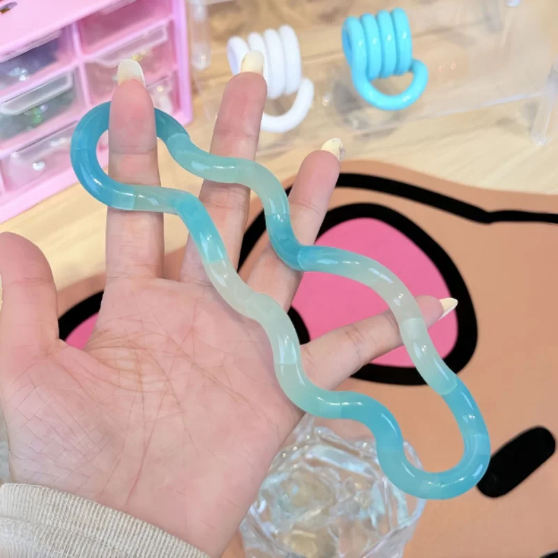 New silicone temperature changing twisting and finger decompression toy pinch pressure plate play gradient color focus training