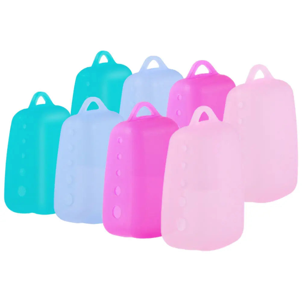8Pcs Portable Toothbrush Head Covers Silicone Travel Protective Caps Dustproof Case Toothbrush Storage Box Accessories