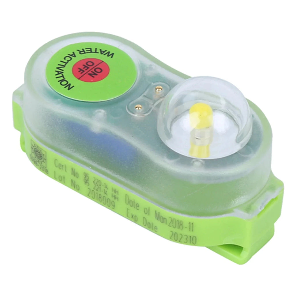LED Seawater Activated Life Jacket Light Self Lighting Safety Vest Accessory Waterproof Plastic for Adult Child Survival Gear