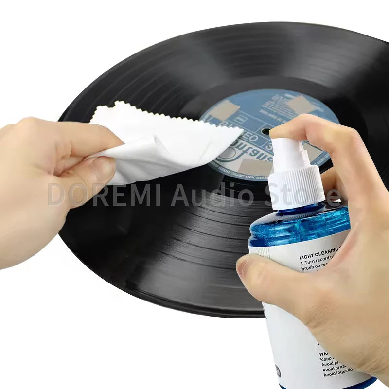 Vinyl Record Cleaning Liqui Spray Dust-proof Anti-static Cleaner Records Cleaning Solution for LP/CD Turntable Records Player