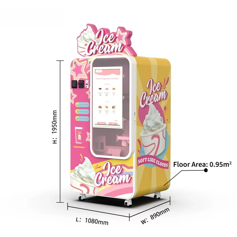 FOODLINE Customized Hot Sale Automatic Ice Cream Vending Machine for Shopping Mall Retail and Vending Operators