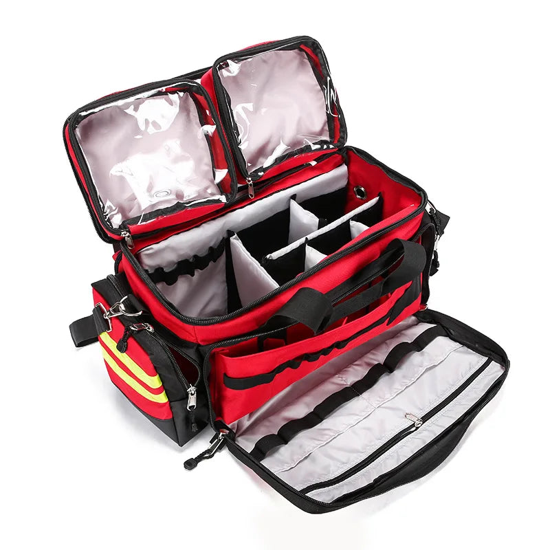 Outdoor 1200D First Aid Kits Waterproof Large Capacity First Aid Shoulder Bag Tear Resistant Oxford Cloth Medical Emergency Kit