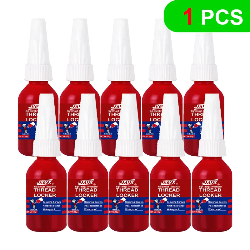 Super Threadlocker (10g) – Red, high-strength anaerobic adhesive for securing metal screws