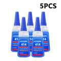 Strong Nail Art Adhesive Glue for Press on Nails False Tips Rhinestone Pearl Metal Chain Decoration, Quick Dry DIY Manicure Glue