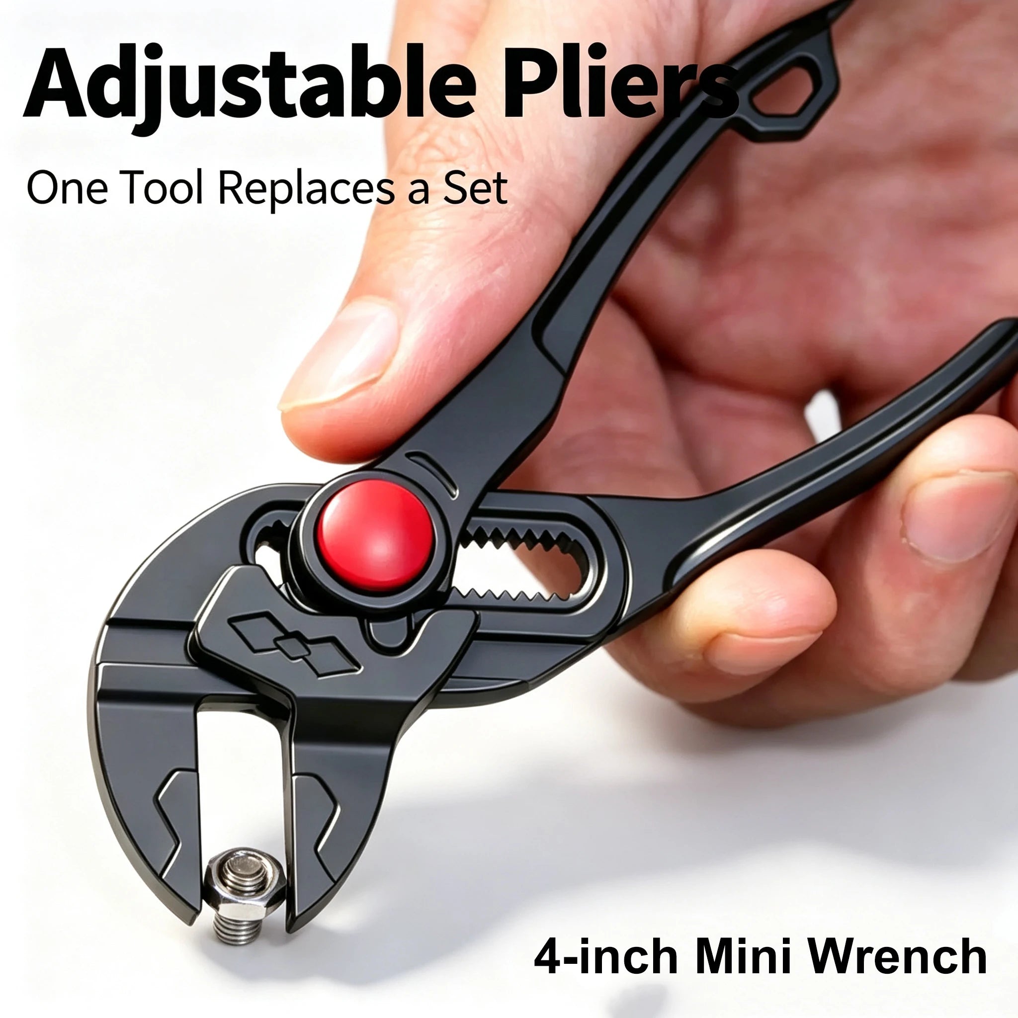 KEBIDUMEI 4 Inch Mini Adjustable Water Car Pump Pliers Multi Position Universal Plier Portable Household Hand Tools  Wrench