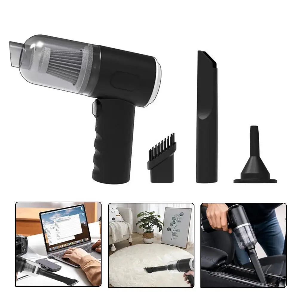 Wireless Handheld Vacuum Cleaner Cordless Car Vacuum Strong Suction Portable Blower Dual Use Auto Home Cleaning Tool High Power