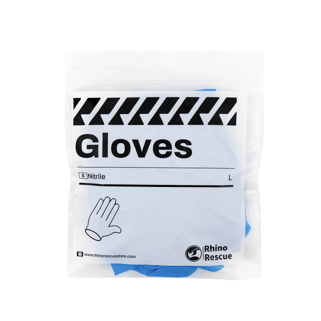 Rhino Rescue Gloves-Powder Free, Latex Free & Rubber Free - Single Use Non-Sterile Protective Gloves
