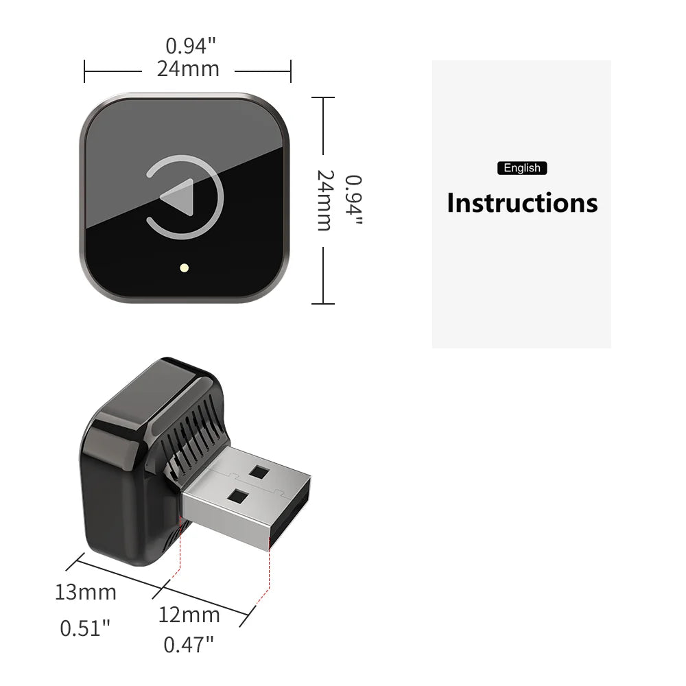 2026 Wireless Carplay Adapter Android Auto 2 in 1 Ai Box Plug & Play Car Dongle WIFI 5G BT4.2 Support Android iOS KOWANKIT