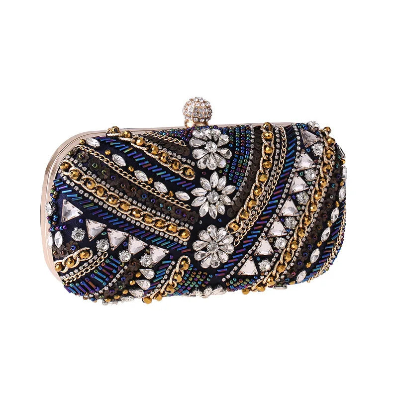 High Quality Beaded Bag Shape Wedding Dinner Party Ladies Beaded Embroidery Evening Bag