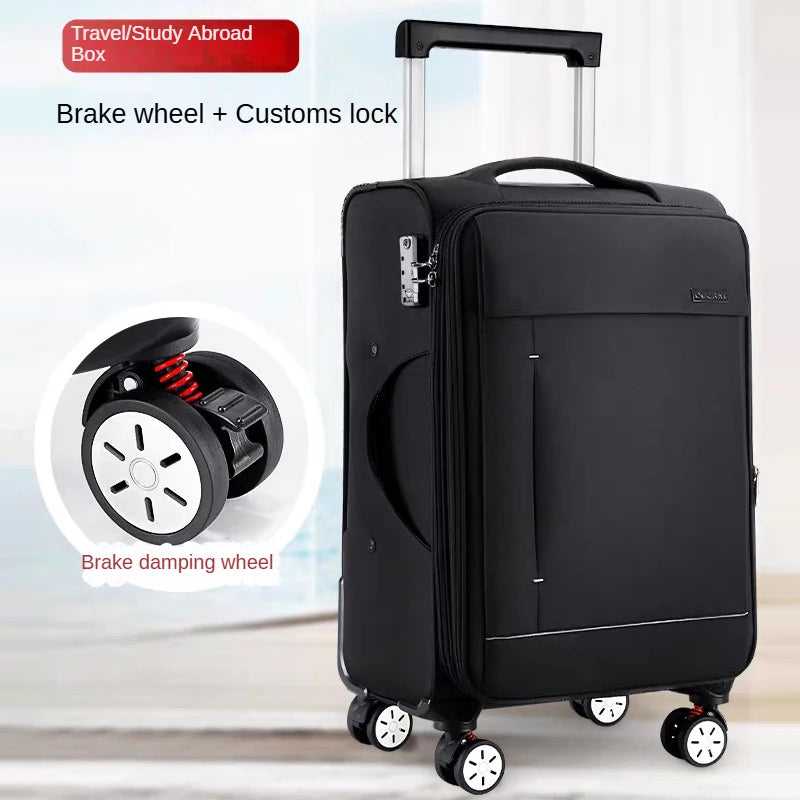 20-32-inch Thickened Oxford Fabric Travel Suitcases with Brake Wheels and Laptop Bag Scalable Carry on Luggage valise voyage