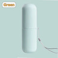 Detachable Plastic Circular Thread Toothbrush Toothpaste Cup Case Box Holder Container for Daily Household Outdoor Travel