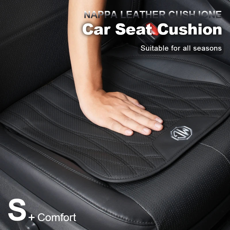 Car Seat Cushion Leather Anti-Slip Pad Seat Protector Cover Accessories For Morris Garages MG 3 5 6 7 HS ZS GS Hector TF GT ZR