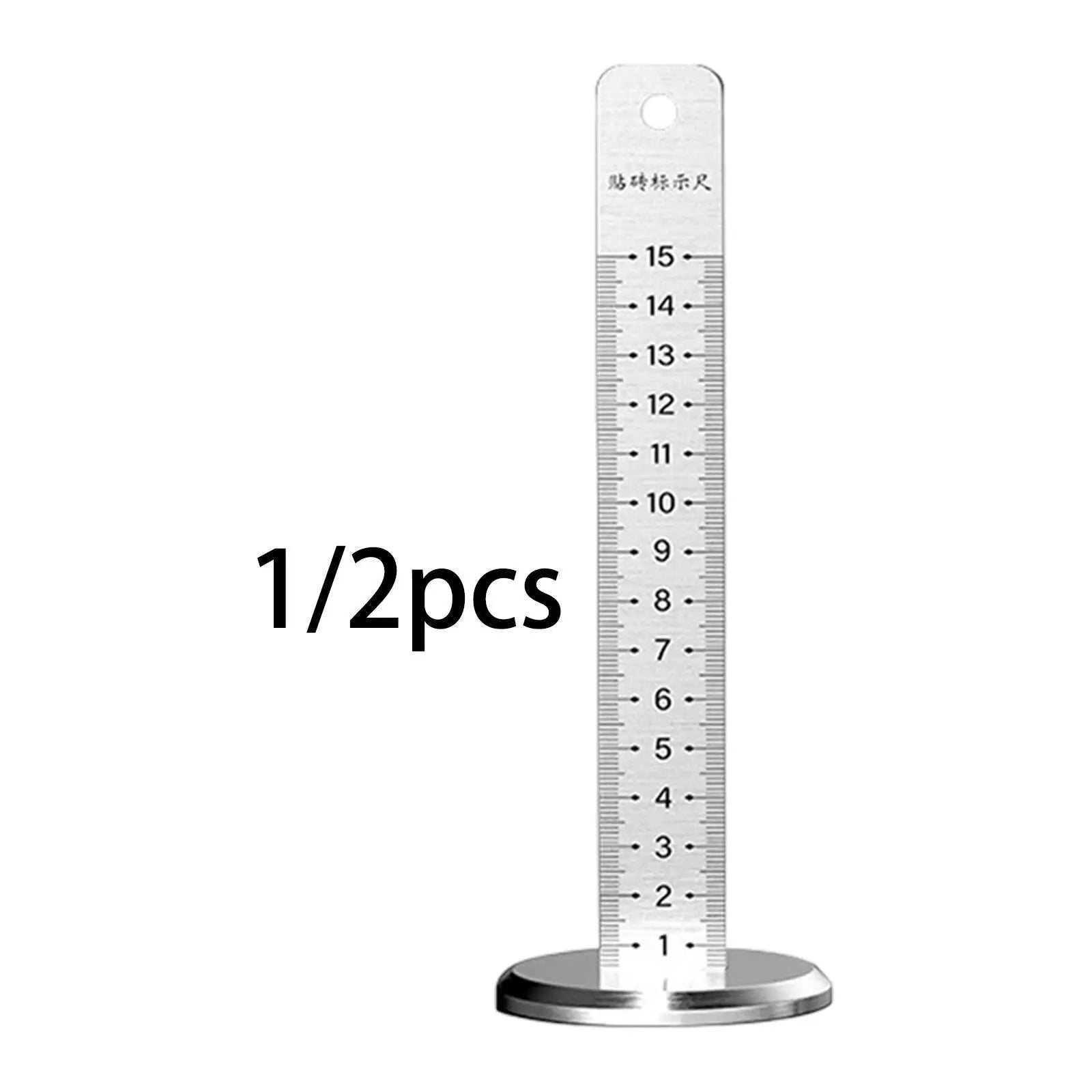 Equal Height Ruler Tile Laying Horizontal Level Gauge Stable Base Gradienter
