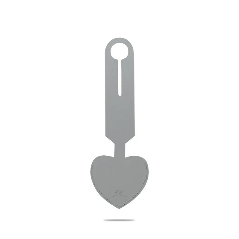 Creative Heart Shaped Leather Luggage Tag Write On Boarding Pass ID Tag Travel Gift