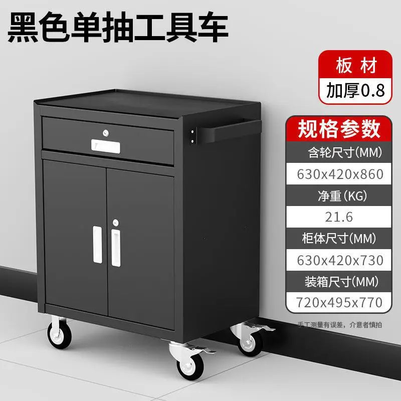 Equipment System Tool Cabinet Wheel Sleek Pump Workshop Tool Cabinet Auxiliary Organizers Tools Packaging Lemari Alat XYGJG