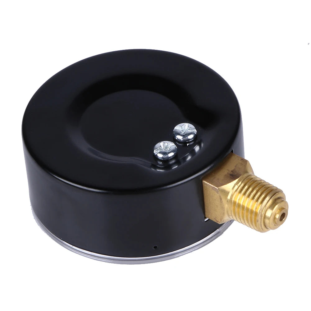 6 Bar Manometer 1/4 NPT Air Compressor High Strength Pressure Gauge 2.3 Face for Air Water Oil Gas Measurement