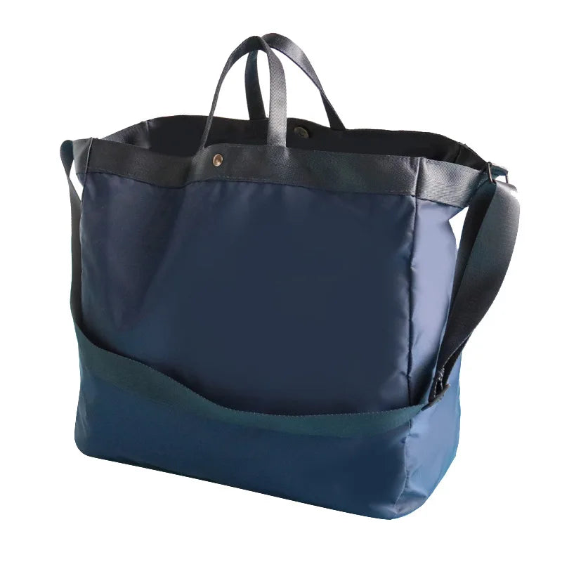 Portable Clothes Storage Tote Bag Shoulder Bag Travel Organizer Outdoor Sports Fitness Yoga Bag Waterproof Nylon Luggage Bag