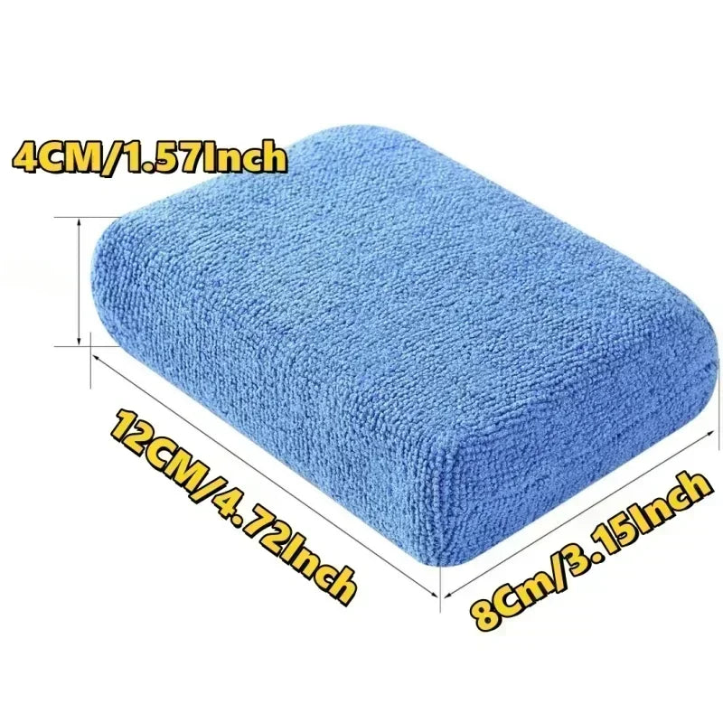 2/10pcs Microfiber Applicator Pads, Car Wash Sponge, Premium Microfiber Sponge and Cleaning Pads, Perfect for Effortless Wax