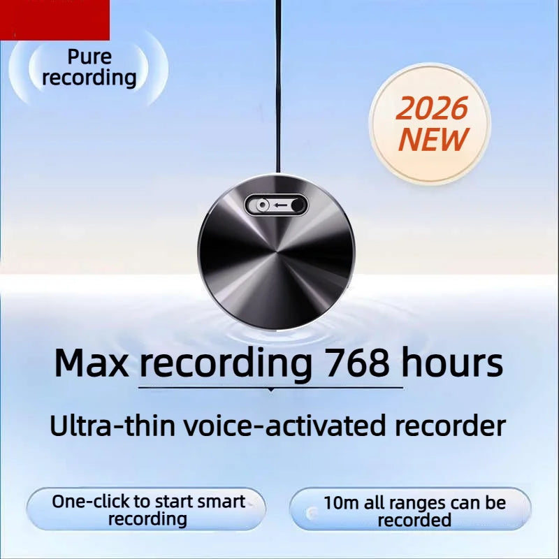 2026 NEW Mini Magnet Voice Activated Recorder 4-8G  Small Digital Audio Recording Device Sound Dictaphone