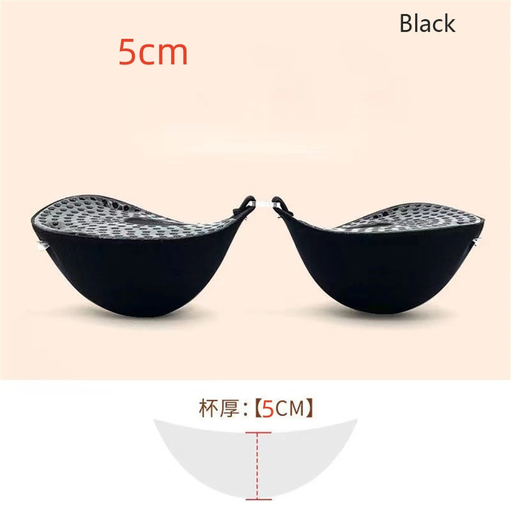 5CM/6cm Thickened Chest Sticker Invisible Silicone Bra for Woman Silicone Push Up Adhesive Bra Waterproof Nipple Tape Stickers
