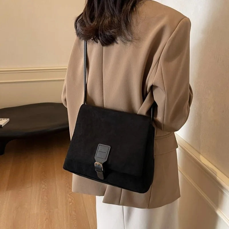 Women's Large Capacity Flap Shoulder Tote Bag, Suitable for Office Work Daily Commute Casual Shopping Travel and School Use