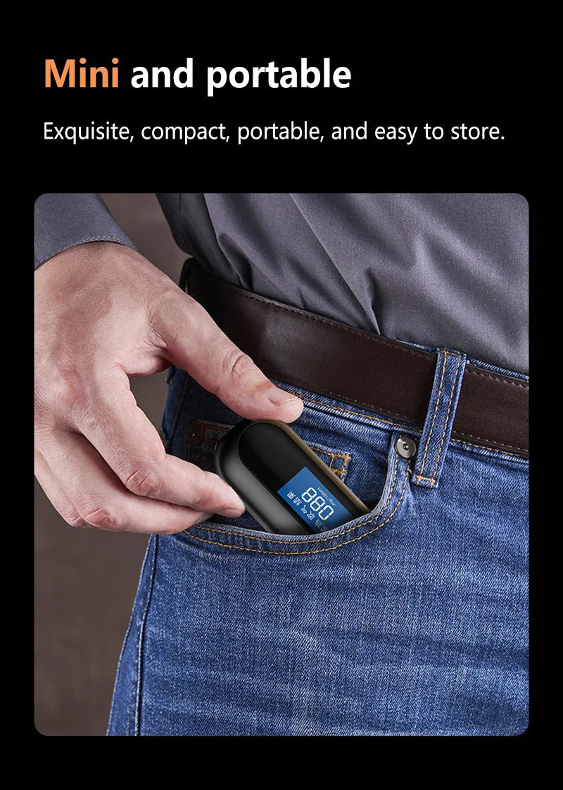 High Accuracy Breathalyzer, Portable Digital Alcohol Tester with LCD Display, Personal & Professional Use Driving Safety