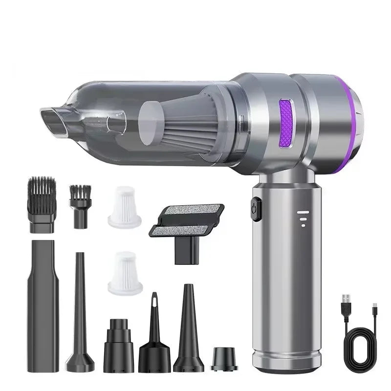 Mini Car Vacuum Cleaner Strong Scution Cordless 998000PA Powerful Wireless Car Cleaner HandHeld Portable Vacuum Cleaner for Car