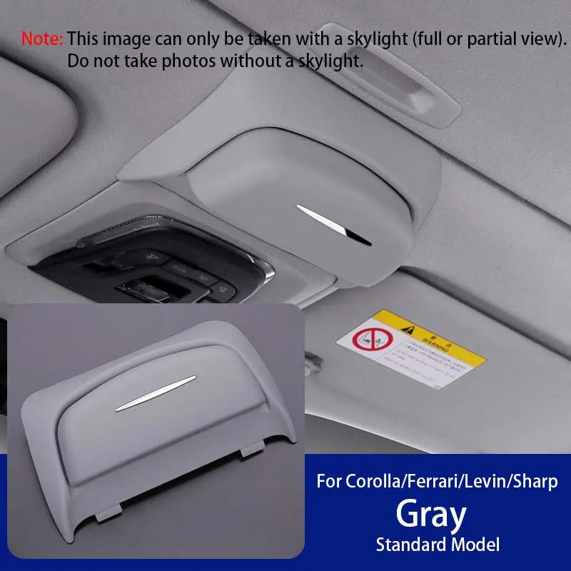 Car Sunglasses Box Holder Organizer Panoramic Sunroof Glasses Storage Box Case ABS For Toyota Corolla, Sharp, Landa Accessories