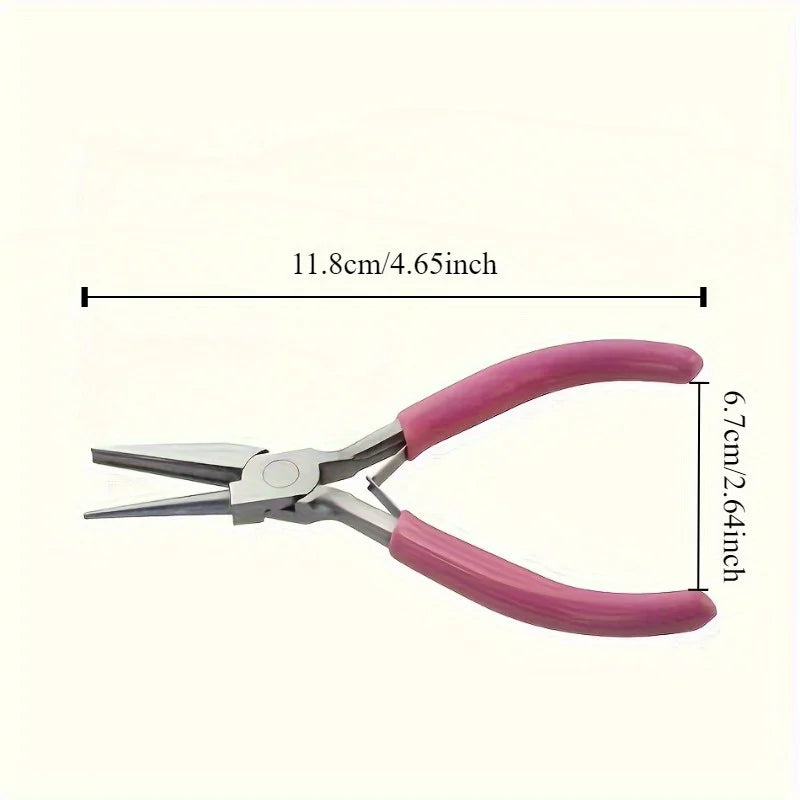 1pc Mini Wire Winding Pliers Half Groove Half Round Nose Tool Pliers DIY Hand Tools