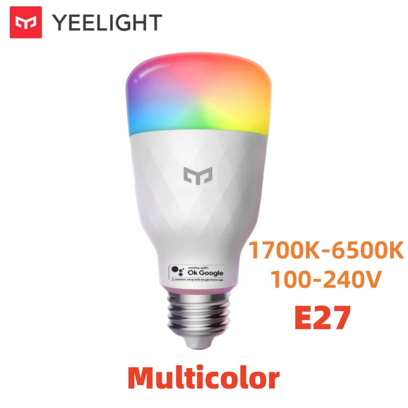 YEELIGHT Smart LED Bulb Colorful M2 Bluetooth Connection E26/E27 Dimmable 1700K-6500K Voice Control Compatible with Google Home
