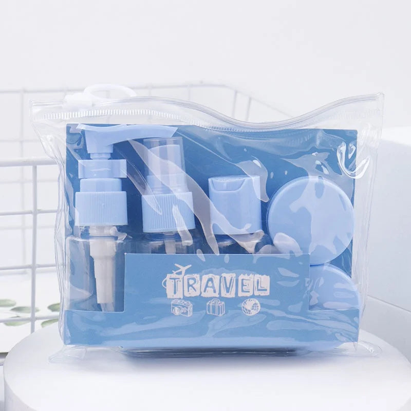 6 Pack Travel Bottle Set for Toiletries, Travel Containers for Toiletries with Clear Zipper Toiletry Bag, Leak Proof Refillable