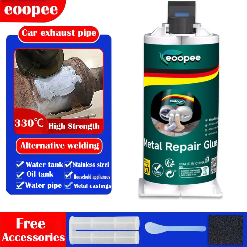 High Strength Metal Repair Glue Waterproof Heat Resistant AB Epoxy for Metal Plastic Wood Fast Curing Instant Adhesive Sealant