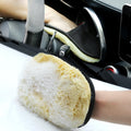 Car Wool Soft Wash Cleaning Glove Brush for tesla model s model 3 model Y 2018 2019 2020