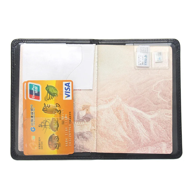 The United Arab Emirates Passport Cover Cards Holder with SIM Card Slot Travel Wallet UAE Passport