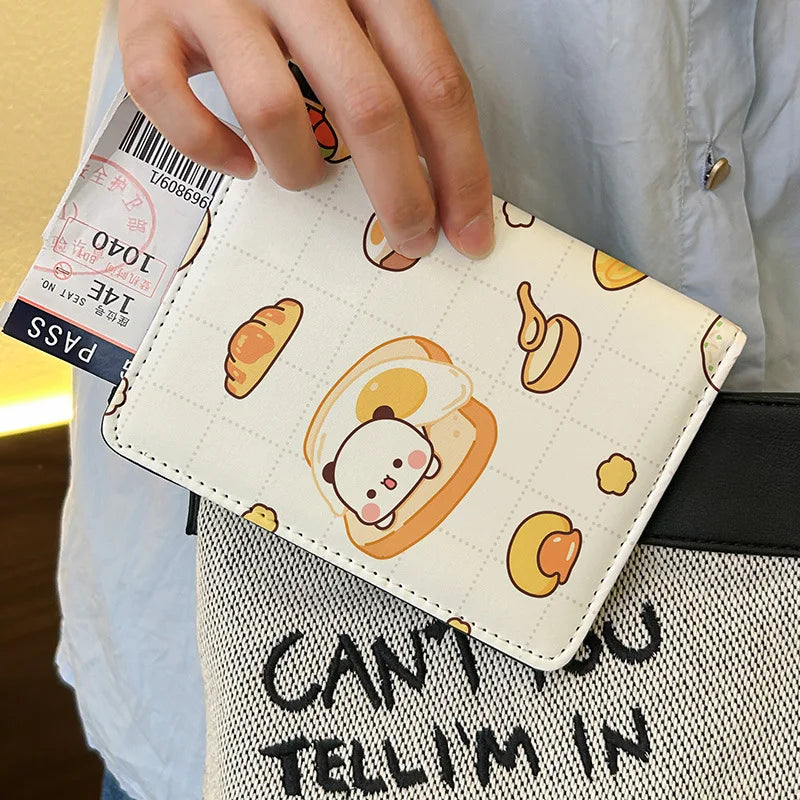 New Cartoon Cute Passport Holder Multifunctional Card Holder Documents Package Passport Wallet Portable Travel Passport Cover