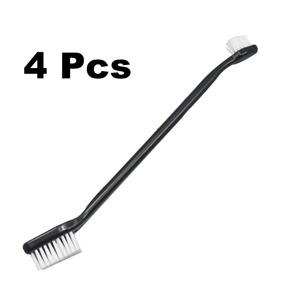 1~10 Pcs Car Double-head Detail Brush Hard Burrs Tire Wheel Brush Car Cleaning Crevice Brush Car Cleaning Tools