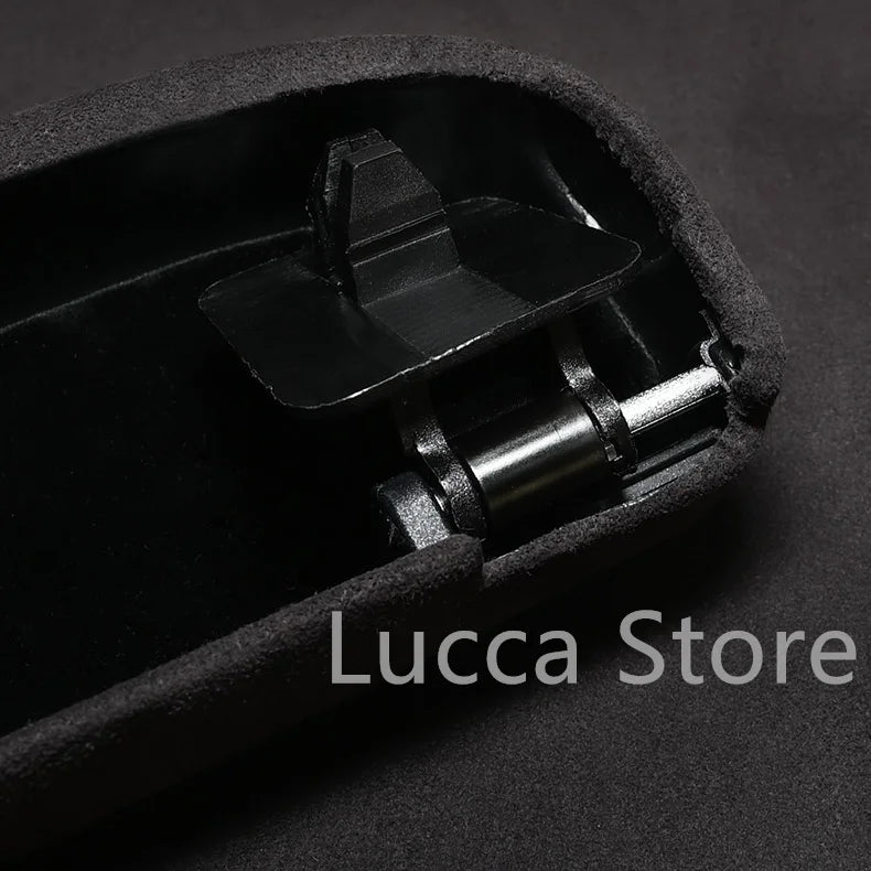 Top Suede For BMW F06 F07 F10 F11 F12 F13 F15 X5 F16 X6 F20 F25 F26 G15 G20 G30 G90 Sunglasses Case Holder Glasses Box Storage