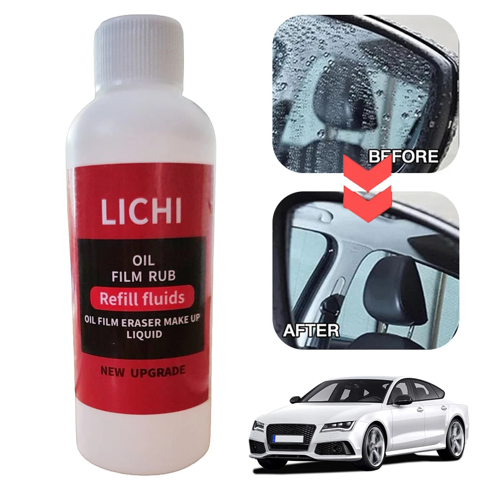 100ml Auto Glass Oil Refill Dust Remover Car Windshield Cleaner Liquid Autos Windshield Oil Film Removal Tools