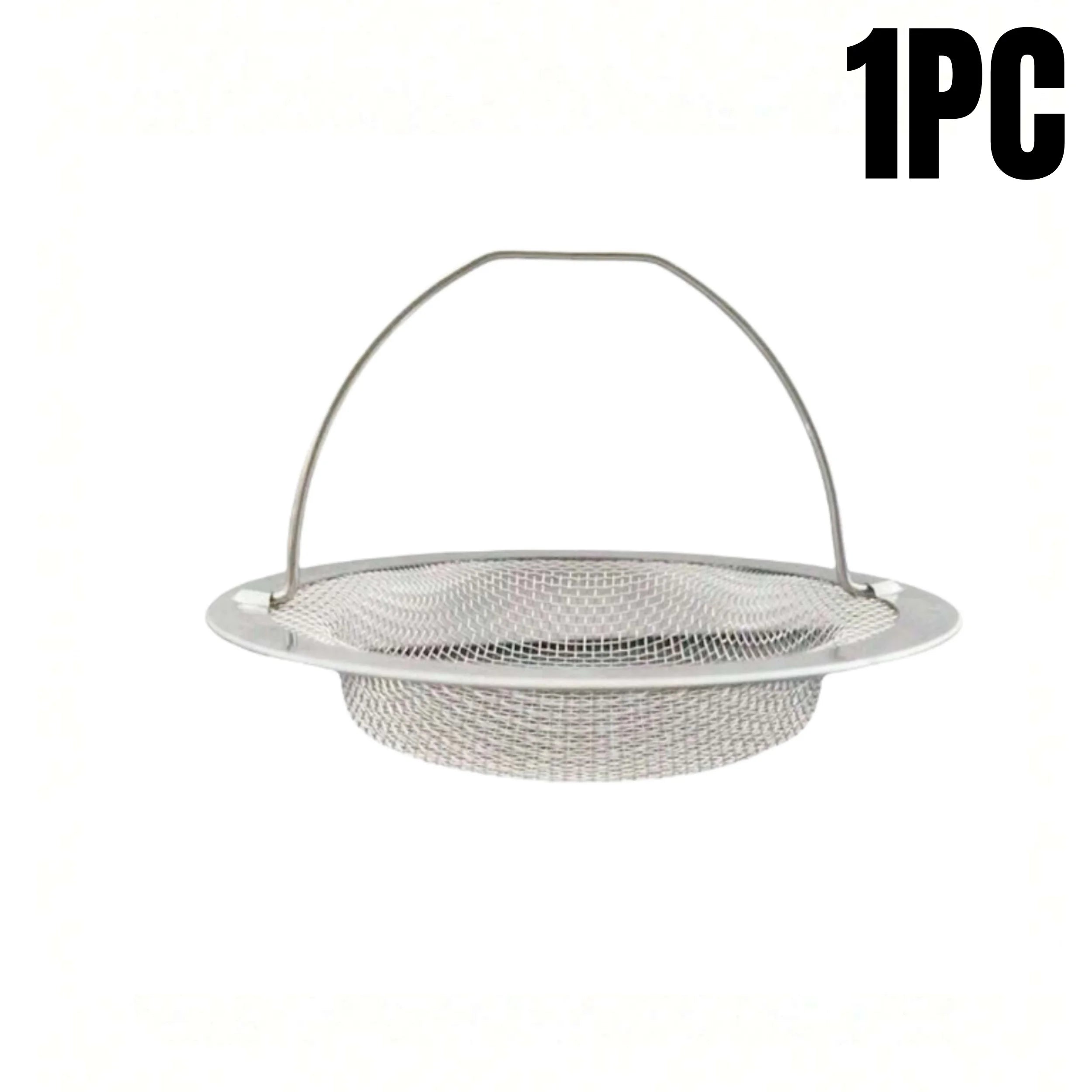 1/2/3Pcs Kitchen Sink Strainer With Handle Stainless Steel Mesh Filter Drain Stopper Food Residue Hair Catcher Prevents Clogs
