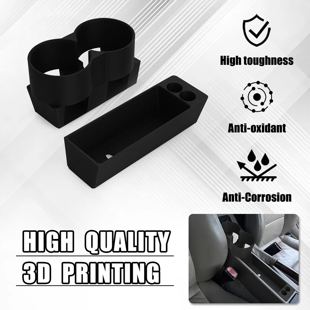 Car Beverage Cup Holder Key Storage Box For BMW Z3 Center Console Tray With Cup Holder