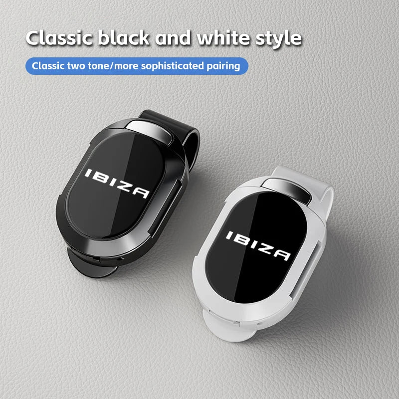 New Car Sun Visor Glasses Clips One-hand Pressing Eyeglasses Holder Sun Glasses For seat ibiza Car Accessories Out of sight