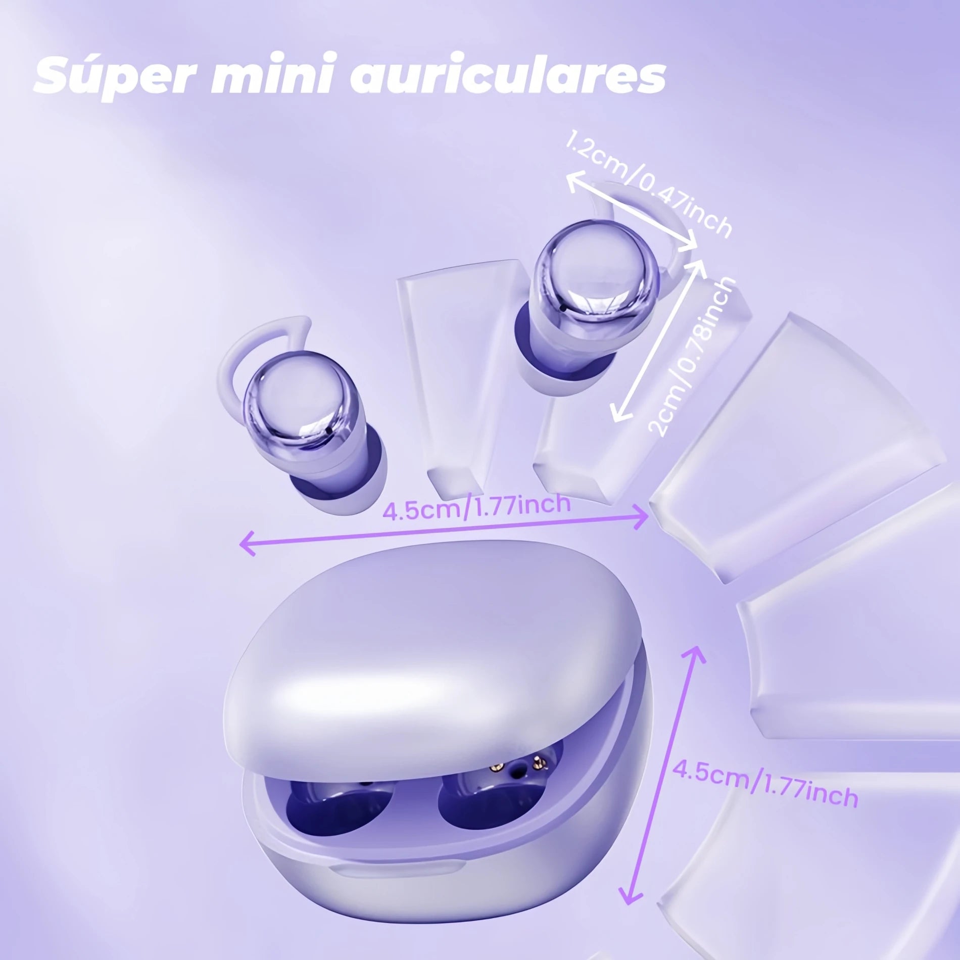 Cute mini wireless earphones, in ear Bluetooth earphones, invisible sleep earphones