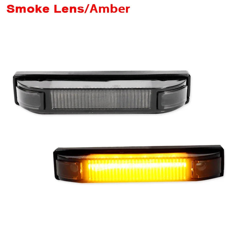 iJDM Car Fender Flare Side Marker Lamps for Jeep Wrangler TJ JK and JL Bushwacker Flat Style Fender Flares Turn Signal Lights