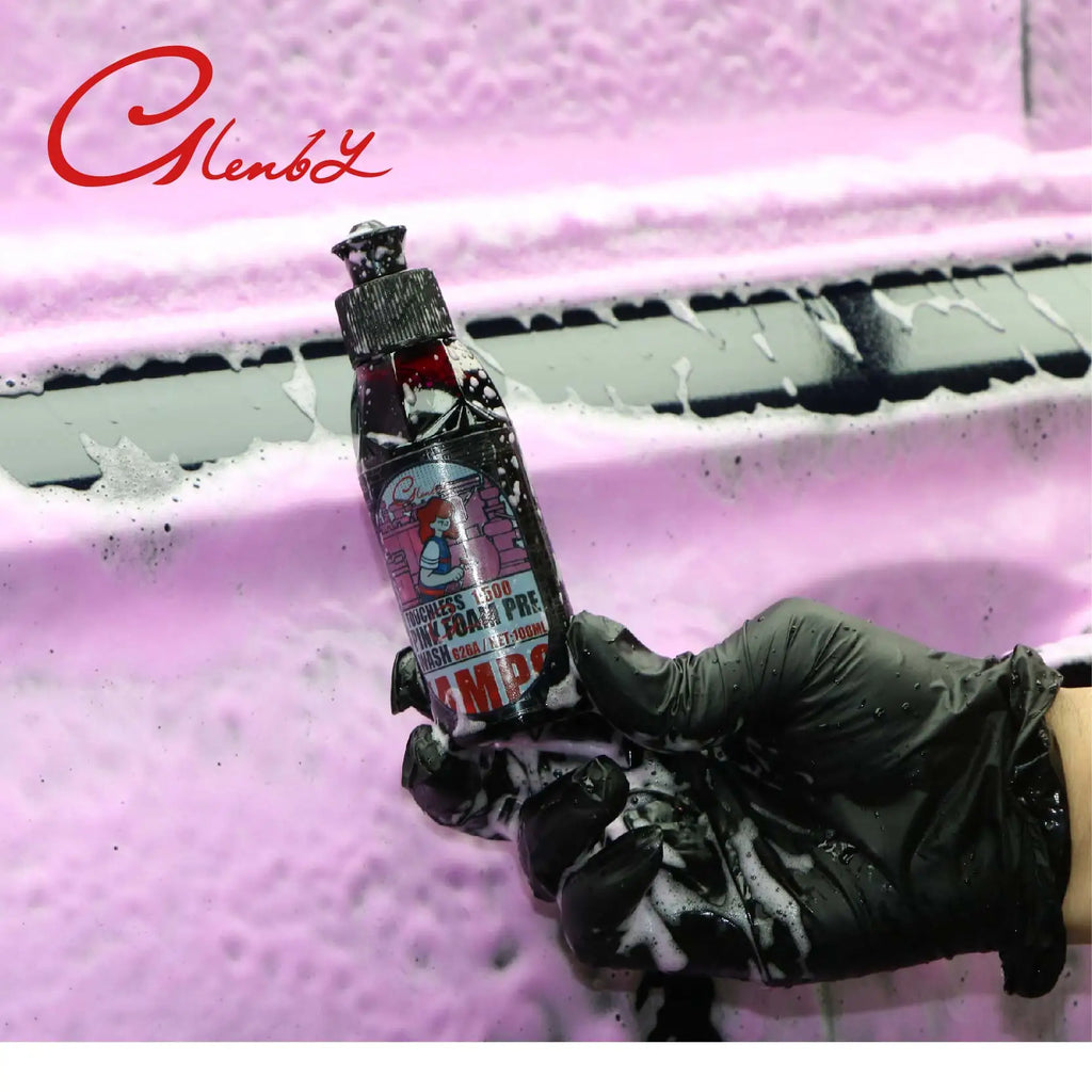 Pink foam pre wash car cleaner, car maintenance foam is suitable for car owners and detail engineers