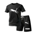2026 Men's Summer Breathable T-shirt Shorts Set Fashion Casual Outdoor Sports 2 Piece Tracksuit Gym Vacation Quick Dry Clothing